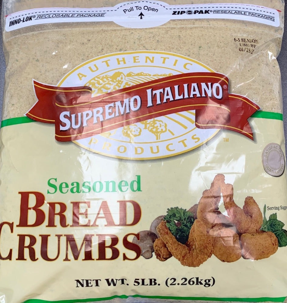 BREAD CRUMBS Seasoned 5lb Bag 495 EXPRESS FOODS