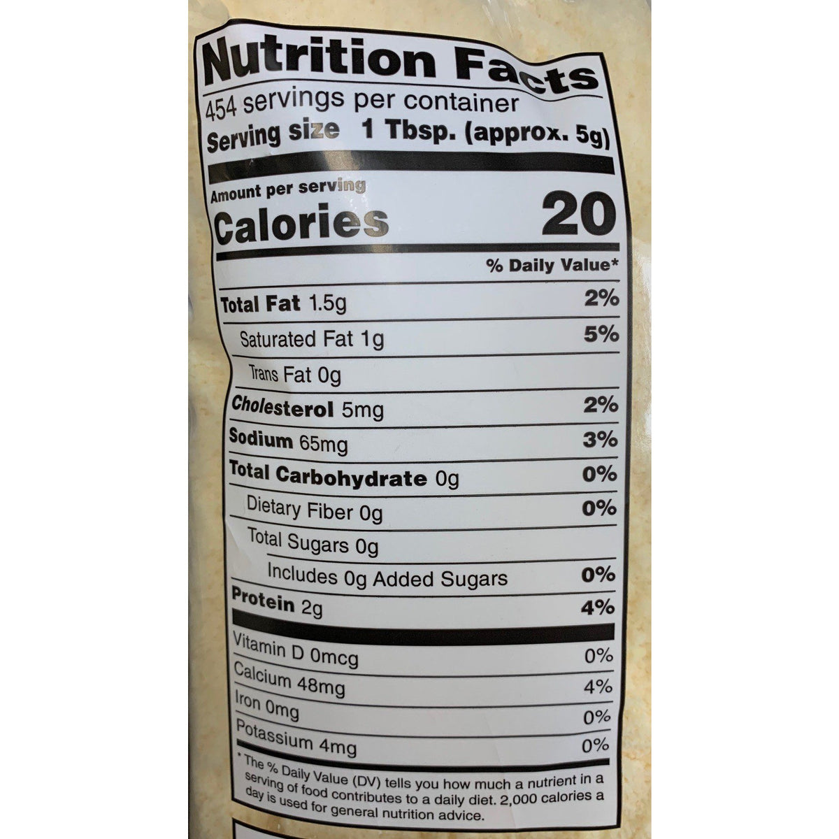 PARMESAN Grated Cheese5lb Per Bag 495 EXPRESS FOODS