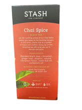 Load image into Gallery viewer, Tea STASH Chai Spice Per Box
