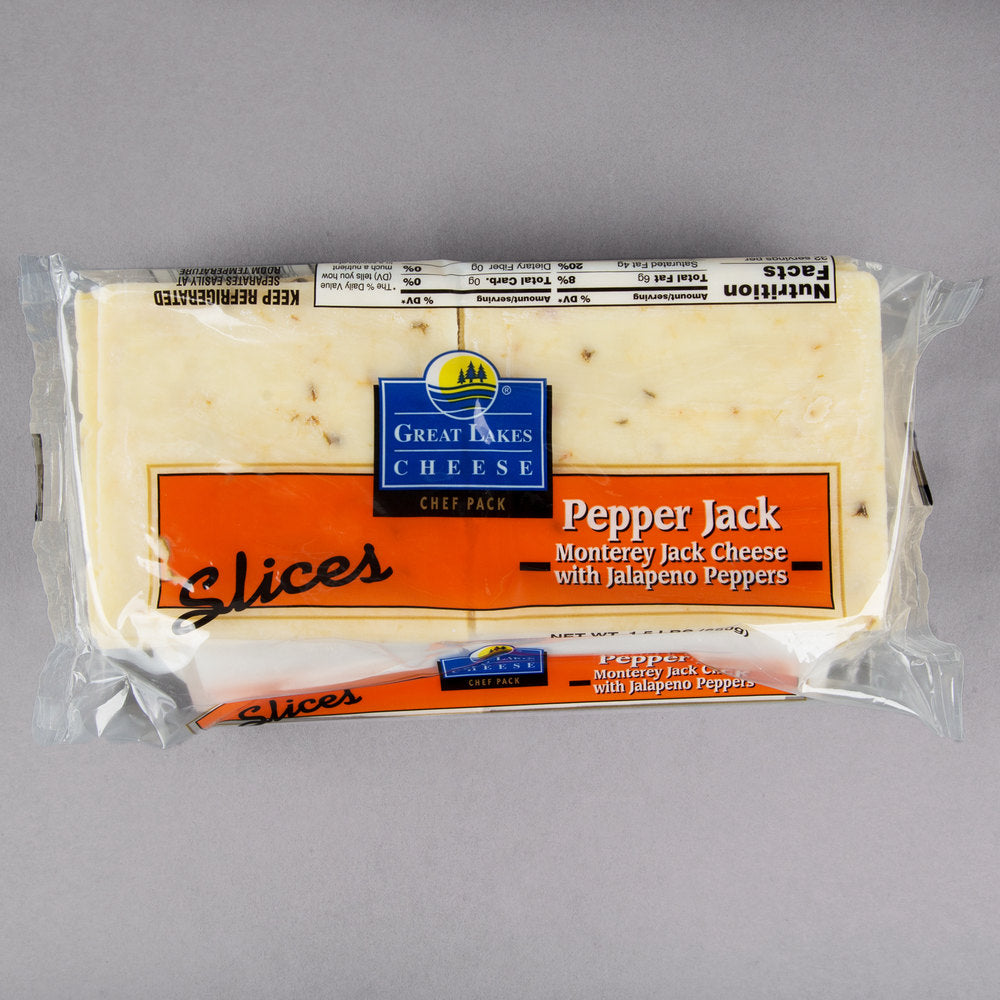 CheesePepper Jack Sliced1.5lb Per Pack 495 EXPRESS FOODS