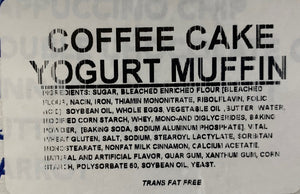 Muffins COFFEE CAKE 12 Per Box