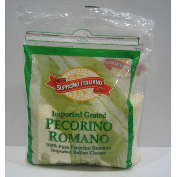 PECORINO ROMANO Grated Cheese-5lbs Per Bag