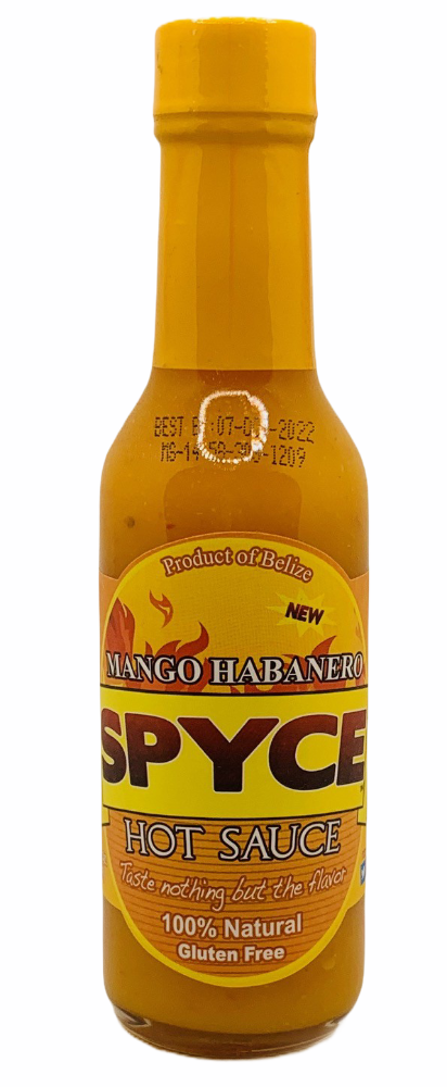 Hot Sauce-SPYCE-Mango Habanero-5oz. Per Bottle