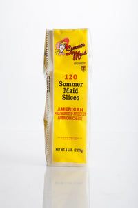 Cheese-Yellow American-5lb, 120 Slices Per Loaf