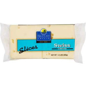 Cheese-Swiss Sliced-1.5lb Per Pack
