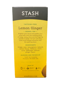Tea STASH Lemon Ginger Per Box