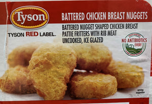 CHICKEN NUGGETS Tyson 10lbs Per Box