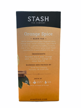 Load image into Gallery viewer, Tea STASH Orange Spice Per Box
