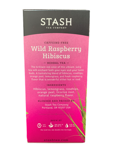 Tea STASH Wild Raspberry Hibiscus Per Box